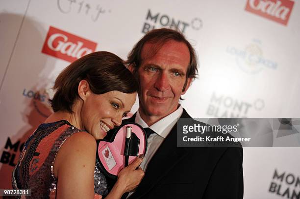 Actress Anna Sonja Kirchberger and actor Jochen Nickel pose at the GALA Couple of the Year Event on April 28, 2010 in Hamburg, Germany.
