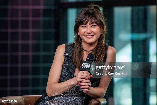 Kimiko Glenn visits discusses "Liza On Demand" with the Build Series at Build Studio on June 29, 2018 in New York City.