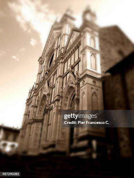 santa croce - firenze - croce stock pictures, royalty-free photos & images