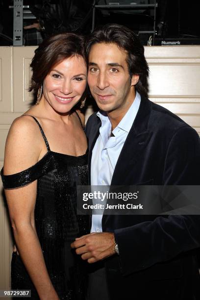 LuAnn de Lesseps and boyfriend Jacques Azoulay attends the "Real Housewives of New York City" Season 3 premiere party at La Pomme on March 4, 2010 in...