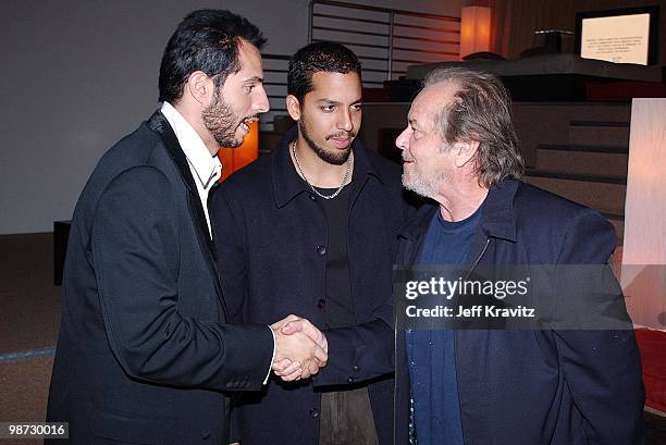 Guy Oseary, David Blaine, and Jack Nicholson