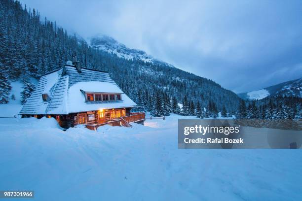 cold easter - holiday house stock pictures, royalty-free photos & images