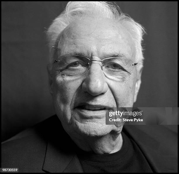 Architect Frank Gehry poses for a portrait session on May 11 New York, NY.