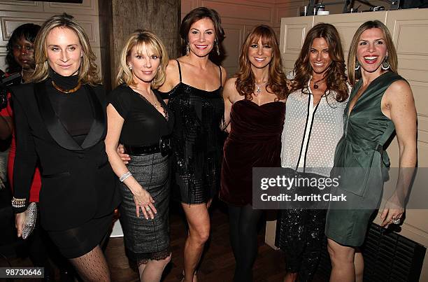 Sonja Morgan, Ramona Singer, LuAnn De Lesseps, Jill Zarin, Kelly Bensimon and Jennifer Gilbert attend the "Real Housewives of New York City" Season 3...