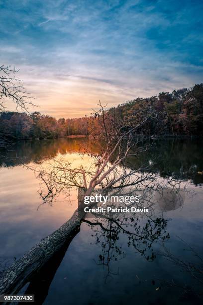 sunrise on triton lake - triton stock pictures, royalty-free photos & images