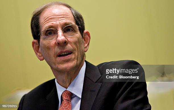 Michael Gould, chief executive officer of Bloomingdale's Inc., speaks during an interview in New York, U.S., on Wednesday, April 28, 2010. HSN Inc....