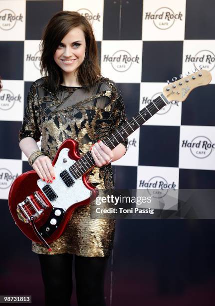 Singer Amy Macdonald attends the re-opening of the Hard Rock Cafe on April 28, 2010 in Berlin, Germany.