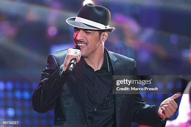 Mehrzad Marashi performs during the 'Let's Dance' TV show at Studios Adlershof on April 23, 2010 in Berlin, Germany.