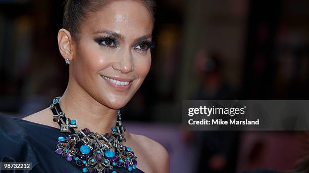 Jennifer Lopez attends the Gala Premiere of The Back-Up Plan at Vue Leicester Square on April 28, 2010 in London, England. On April 28, 2010 in...