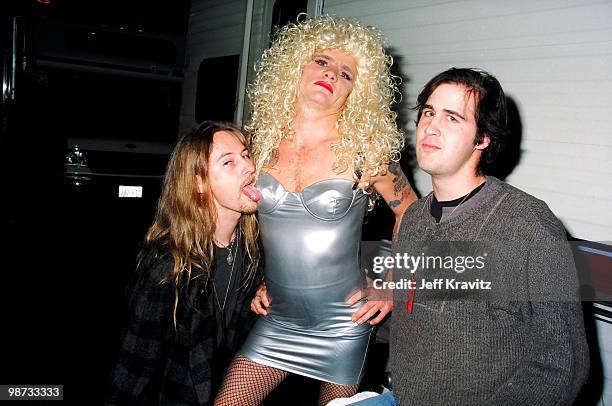 Jerry Cantrell of Alice in Chains, Flea of Red Hot Chili Peppers and Krist Novoselic of Nirvana