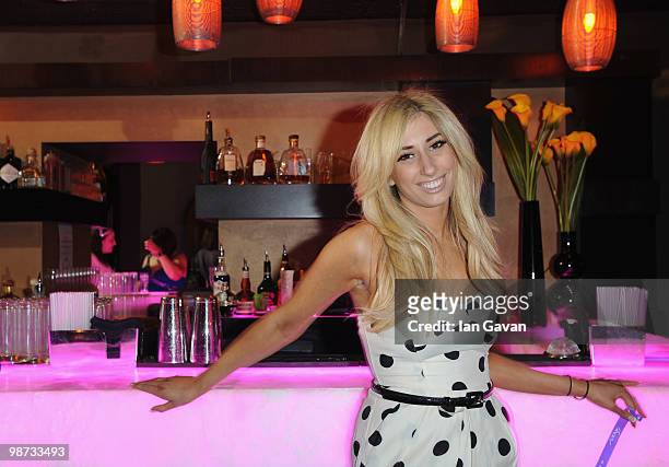 Stacey Solomon attends the launch party for the the Pixie Lott "Pixie Loves Lipsy" fashion collection at Movida on April 28, 2010 in London, England.