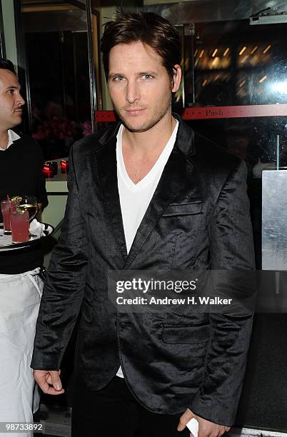 Actor Peter Facinelli attends the CHANEL Tribeca Film Festival Dinner in support of the Tribeca Film Festival Artists Awards Program at Odeon on...