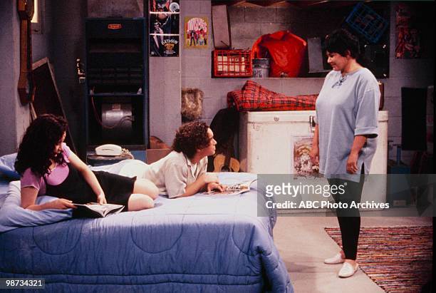 Two for One" which aired on September 28, 1994. SARA GILBERT;JOHNNY GALECKI;ROSEANNE BARR