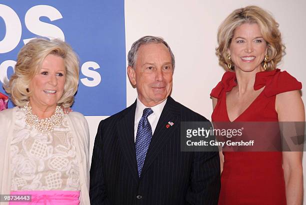 Chairman Emerita Anne Ford, New York City Mayor Michael R. Bloomberg, and Newscaster Paula Zahn attend the National Center for Learning Disabilities...