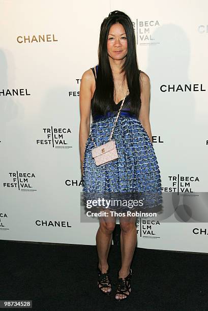 Fashion Writer Helen Lee Schifter attends the CHANEL Tribeca Film Festival Dinner in support of the Tribeca Film Festival Artists Awards Program at...