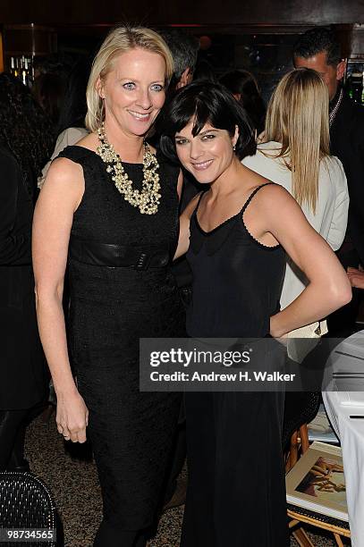 Editor-in-chief of Allure magazine Linda Wells and actress Selma Blair attend the CHANEL Tribeca Film Festival Dinner in support of the Tribeca Film...