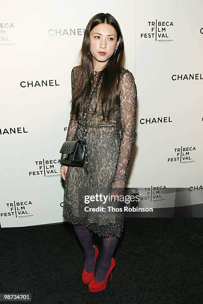 Jen Brill attends the CHANEL Tribeca Film Festival Dinner in support of the Tribeca Film Festival Artists Awards Program at Odeon on April 28, 2010...