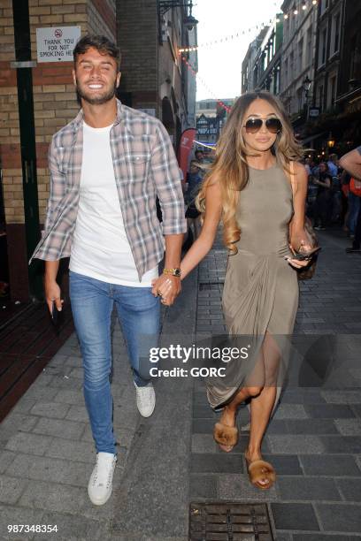 Megan McKenna and Mike Thalassitis sighting in Soho on June 29, 2018 in London, England.