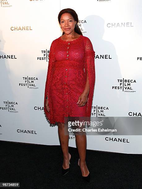 Grace Hightower DeNiro attends the 9th Annual Tribeca Film Festival - Chanel Dinner at Odeon on April 28, 2010 in New York, New York.