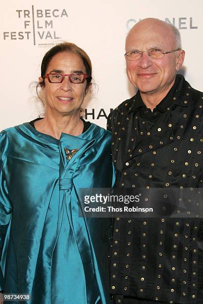 Suzanne and Stephen Posen attends the CHANEL Tribeca Film Festival Dinner in support of the Tribeca Film Festival Artists Awards Program at Odeon on...