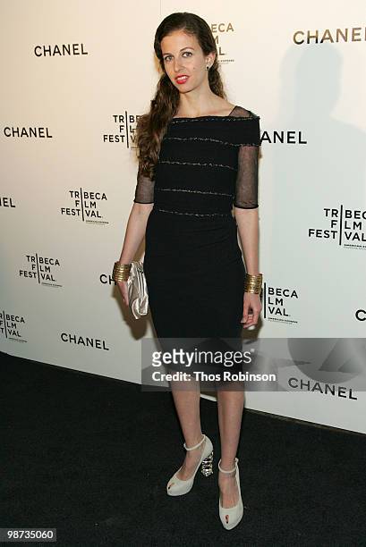 Director Chiara Clemente attends the CHANEL Tribeca Film Festival Dinner in support of the Tribeca Film Festival Artists Awards Program at Odeon on...