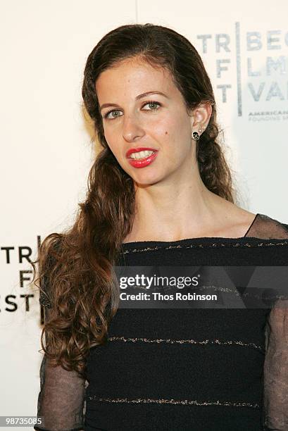 Director Chiara Clemente attends the CHANEL Tribeca Film Festival Dinner in support of the Tribeca Film Festival Artists Awards Program at Odeon on...