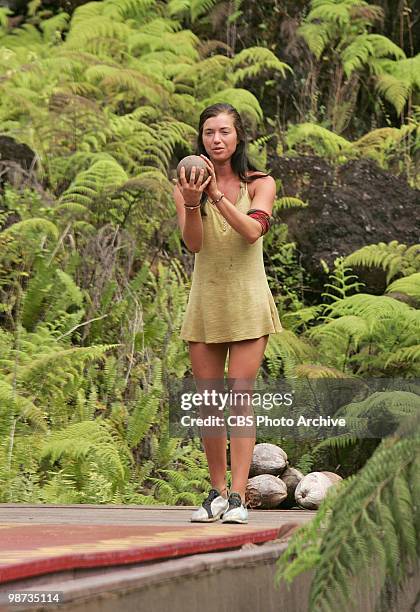 Parvati Shallow, during the reward challenge, "Faux Coconut Blowling," during the eighth episode, on SURVIVOR: HEROES VS. VILLAINS, Thursday, April 8...