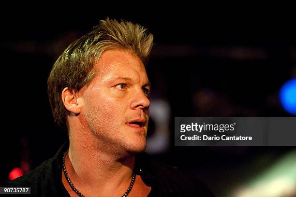 Wrestler Chris Jericho of the band FOZZY performs at B. B. King Blues Club & Grill on April 28, 2010 in New York City.