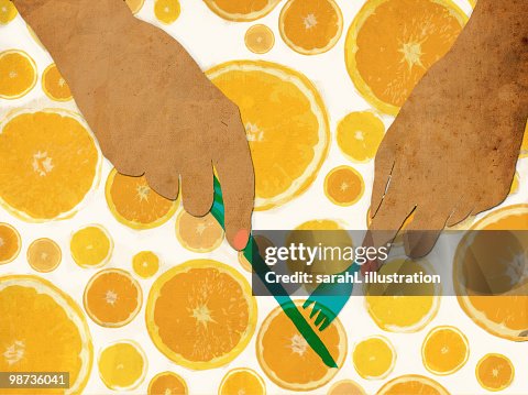 Cutting Oranges Cutting Oranges