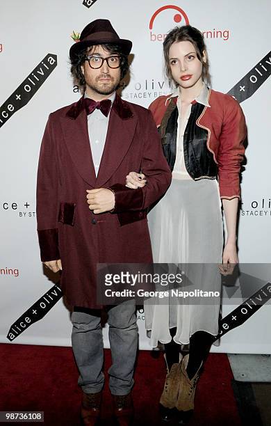 Sean Lennon and Charlotte Kemp Muhl attends the 2nd Annual Bent on Learning Benefit at The Puck Building on April 28, 2010 in New York City.
