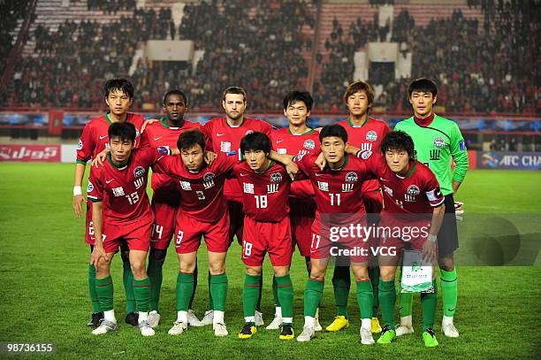 Back row Qiao Wei, Amadou Diallo, Takuya Takei, Zhang Lu, Wang Shouting and Zeng Cheng, front row Levent Yucel, Yao Bing, Xu Yang, Heng Bing Mo and...