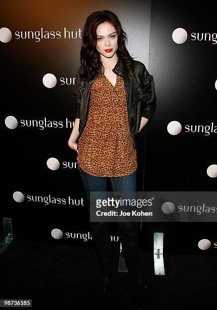 Model Coco Rocha attends the Flagship Opening celebration on New York's Famed Fifth Avenue at Sunglass Hut on April 28, 2010 in New York City.