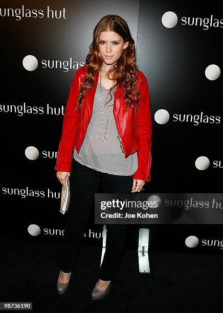 Actress Kate Mara attends the Flagship Opening celebration on New York's Famed Fifth Avenue at Sunglass Hut on April 28, 2010 in New York City.