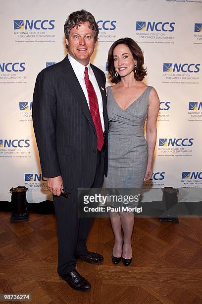Edward M. Kennedy, Jr., and Lilly Tartikoff attend the 2010 NCCS Rays of Hope awards gala at the Andrew W. Mellon Auditorium on April 28, 2010 in...