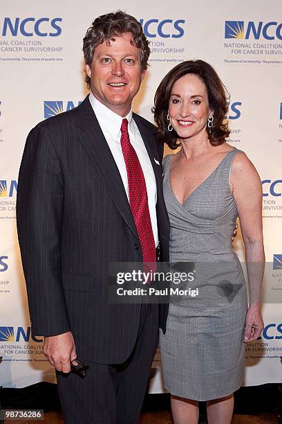 Edward M. Kennedy, Jr., and Lilly Tartikoff attend the 2010 NCCS Rays of Hope awards gala at the Andrew W. Mellon Auditorium on April 28, 2010 in...