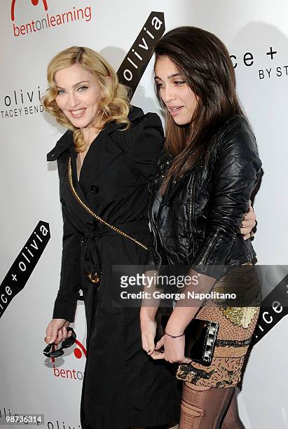 Madonna and Lourdes Leon attend the 2nd Annual Bent on Learning Benefit at The Puck Building on April 28, 2010 in New York City.