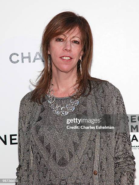 Tribeca Film Festival co-founder Jane Rosenthal attends the 9th Annual Tribeca Film Festival - Chanel Dinner at Odeon on April 28, 2010 in New York,...
