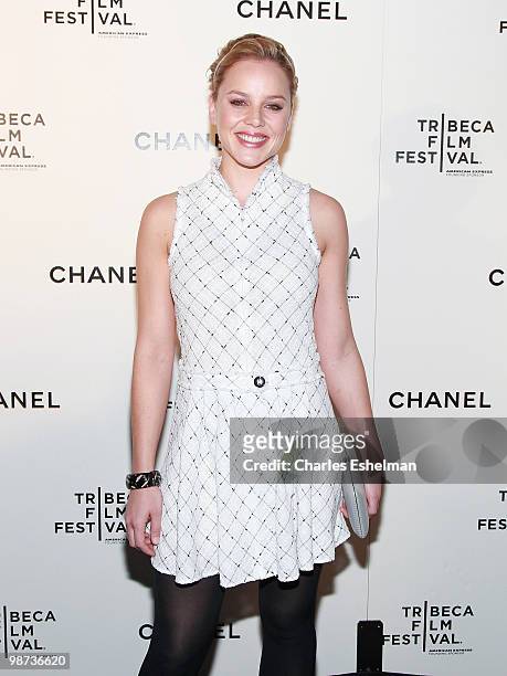 Actress Abbie Cornish attends the 9th Annual Tribeca Film Festival - Chanel Dinner at Odeon on April 28, 2010 in New York, New York.