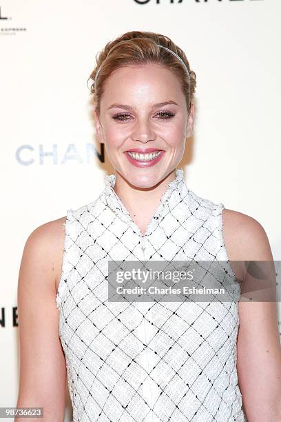 Actress Abbie Cornish attends the 9th Annual Tribeca Film Festival - Chanel Dinner at Odeon on April 28, 2010 in New York, New York.