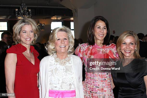Paula Zahn, Ann Ford and and Nancy Poses attend the National Center for Learning Disabilities 33rd Annual Benefit Dinner at Tribeca Rooftop on April...