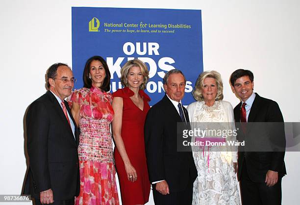 Nancy Poses, Paula Zahn, Mayor Michael Bloomberg, Ann Ford and George Stephanopoulos attend the National Center for Learning Disabilities 33rd Annual...