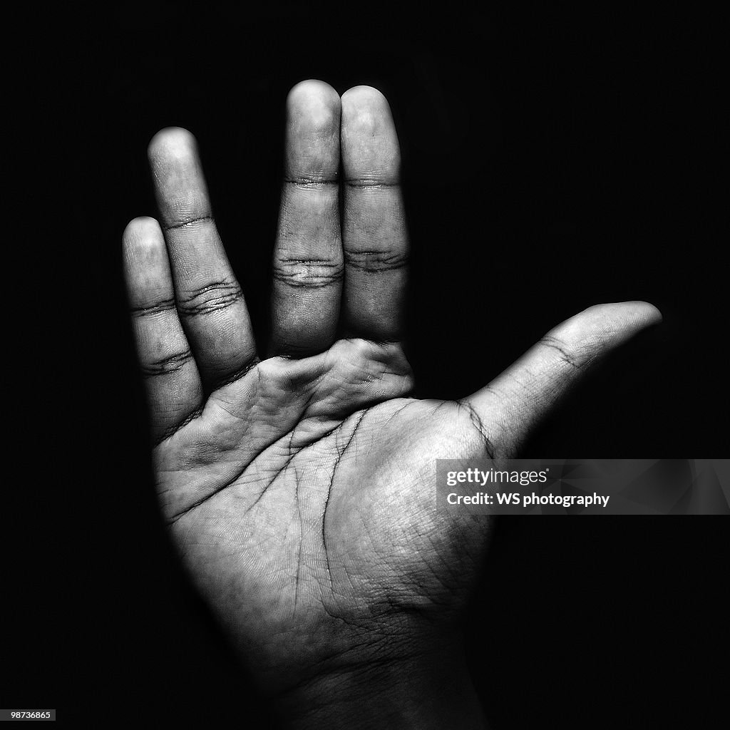 The Vulcan salute 