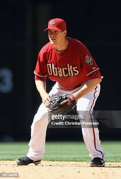 Infielder Kelly Johnson of the Arizona Diamondbacks in action against the Philadelphia Phillies during the Major League Baseball game at Chase Field...