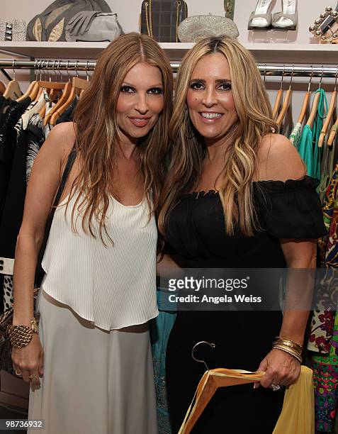 Frankie B Jeans' Daniella Clarke and actress Jillian Reynolds attend the grand opening of Revival Vintage on April 28, 2010 in Los Angeles,...