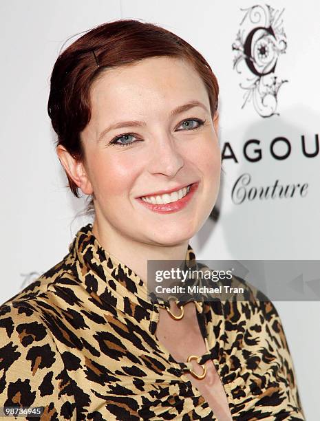 Diablo Cody arrives to Gilbert Chagoury Couture fashion show held at Pacific Design Center on April 28, 2010 in West Hollywood, California.