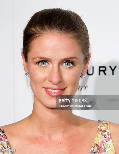 Nicky Hilton arrives to Gilbert Chagoury Couture fashion show held at Pacific Design Center on April 28, 2010 in West Hollywood, California.