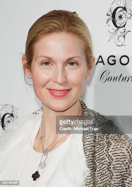 Kelly Rutherford arrives to Gilbert Chagoury Couture fashion show held at Pacific Design Center on April 28, 2010 in West Hollywood, California.