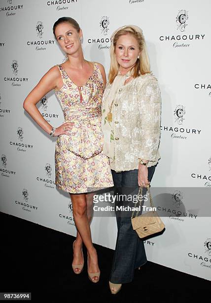 Nicky Hilton and Kathy Hilton arrive to Gilbert Chagoury Couture fashion show held at Pacific Design Center on April 28, 2010 in West Hollywood,...