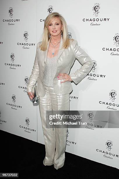 Morgan Fairchild arrives to Gilbert Chagoury Couture fashion show held at Pacific Design Center on April 28, 2010 in West Hollywood, California.