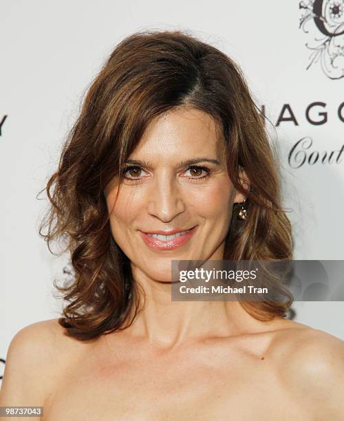 Perrey Reeves arrives to Gilbert Chagoury Couture fashion show held at Pacific Design Center on April 28, 2010 in West Hollywood, California.